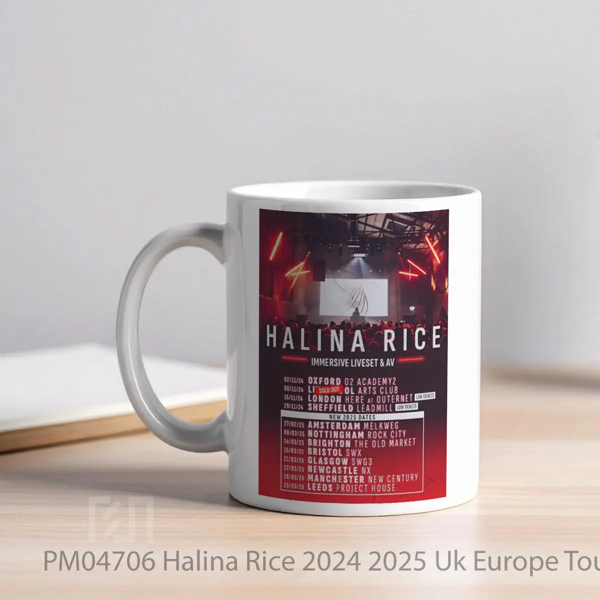 Mug Halina Rice 2024 2025 Uk Europe Tour MPM04706 - All-side / Desain