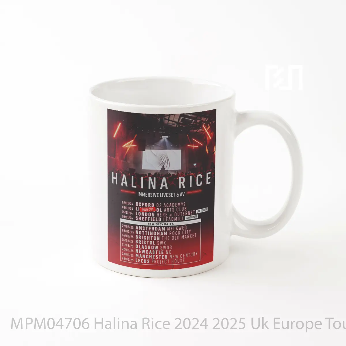 Mug Halina Rice 2024 2025 Uk Europe Tour MPM04706