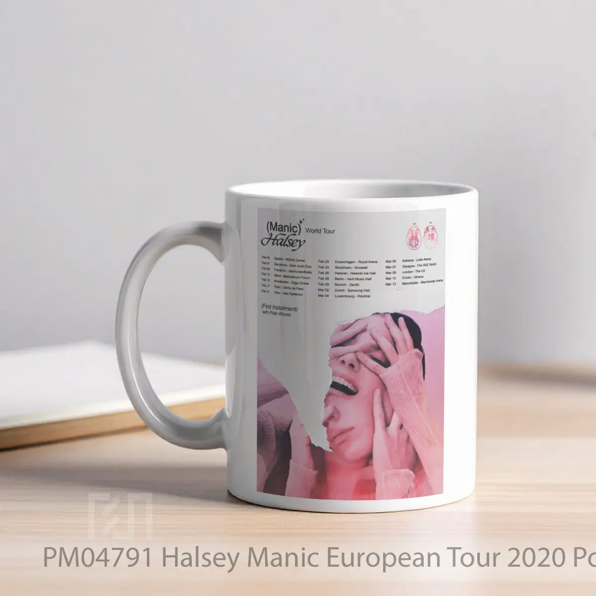 Mug Halsey Manic European Tour 2020 MPM04791 - All-side / Desain