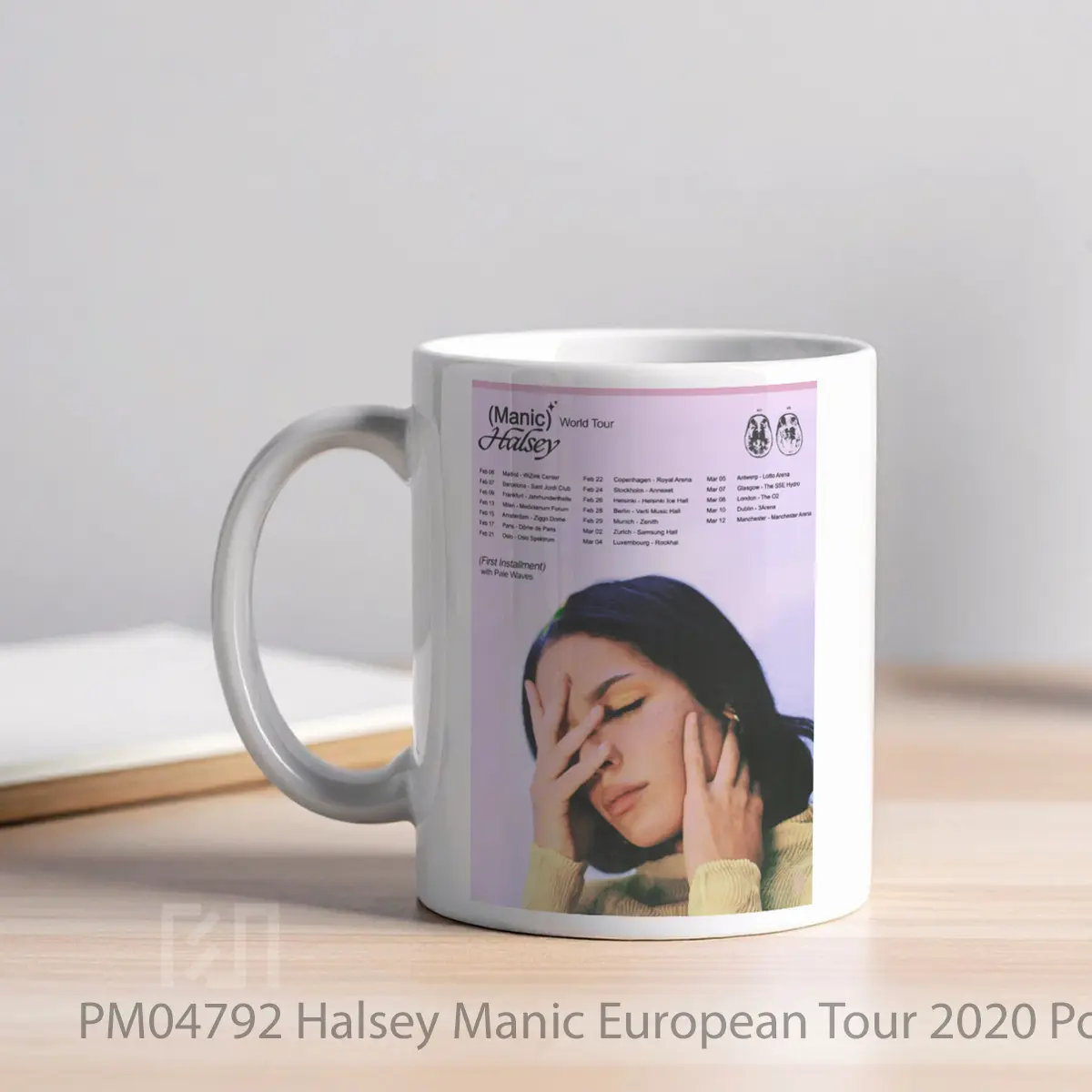 Mug Halsey Manic European Tour 2020 MPM04792 - All-side / Desain