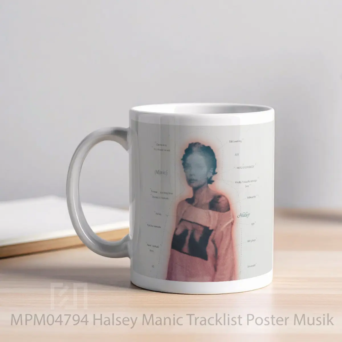 Mug Halsey Manic Tracklist MPM04794 - All-side / Desain