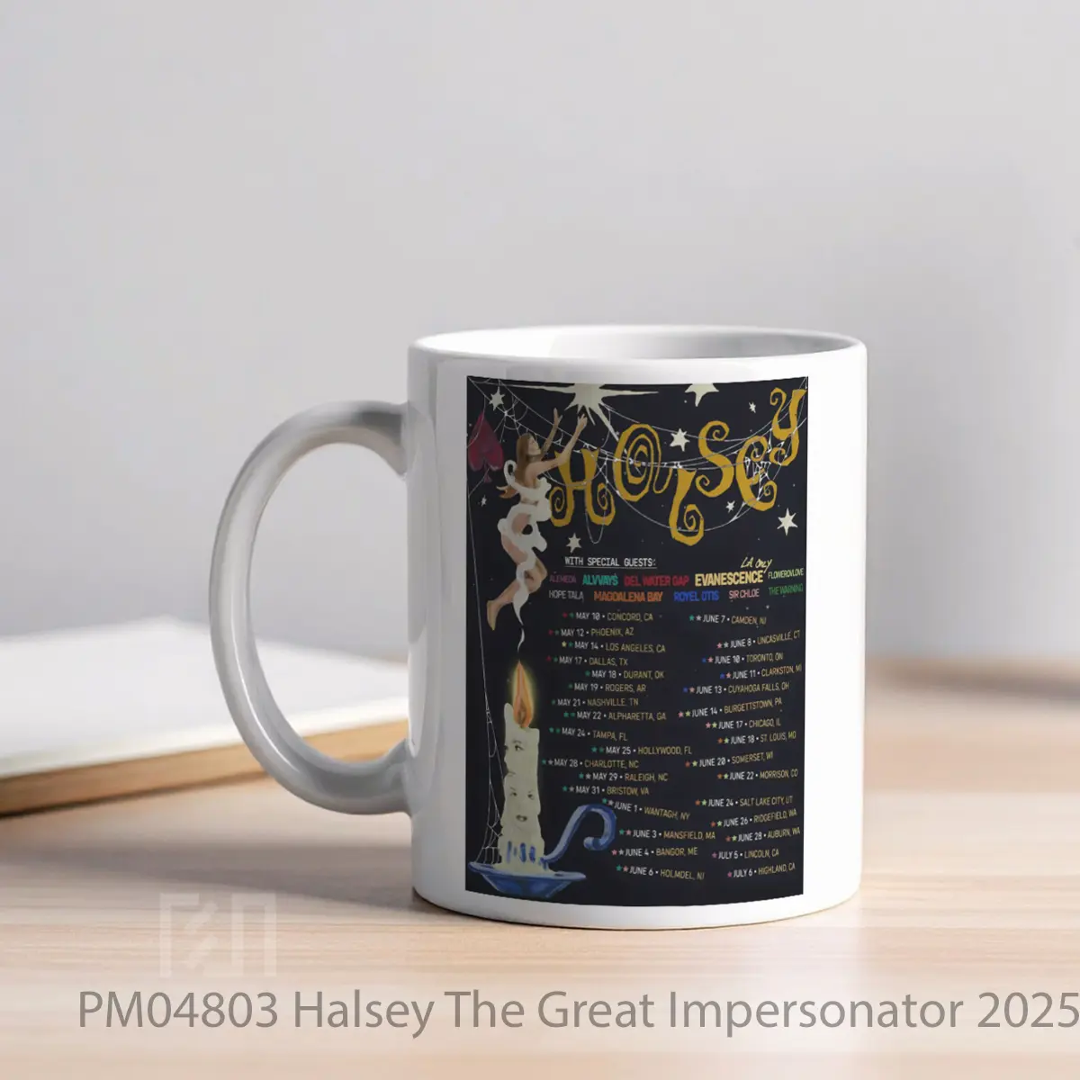 Mug Halsey The Great Impersonator 2025 North America A MPM04803 - All-side / Desain