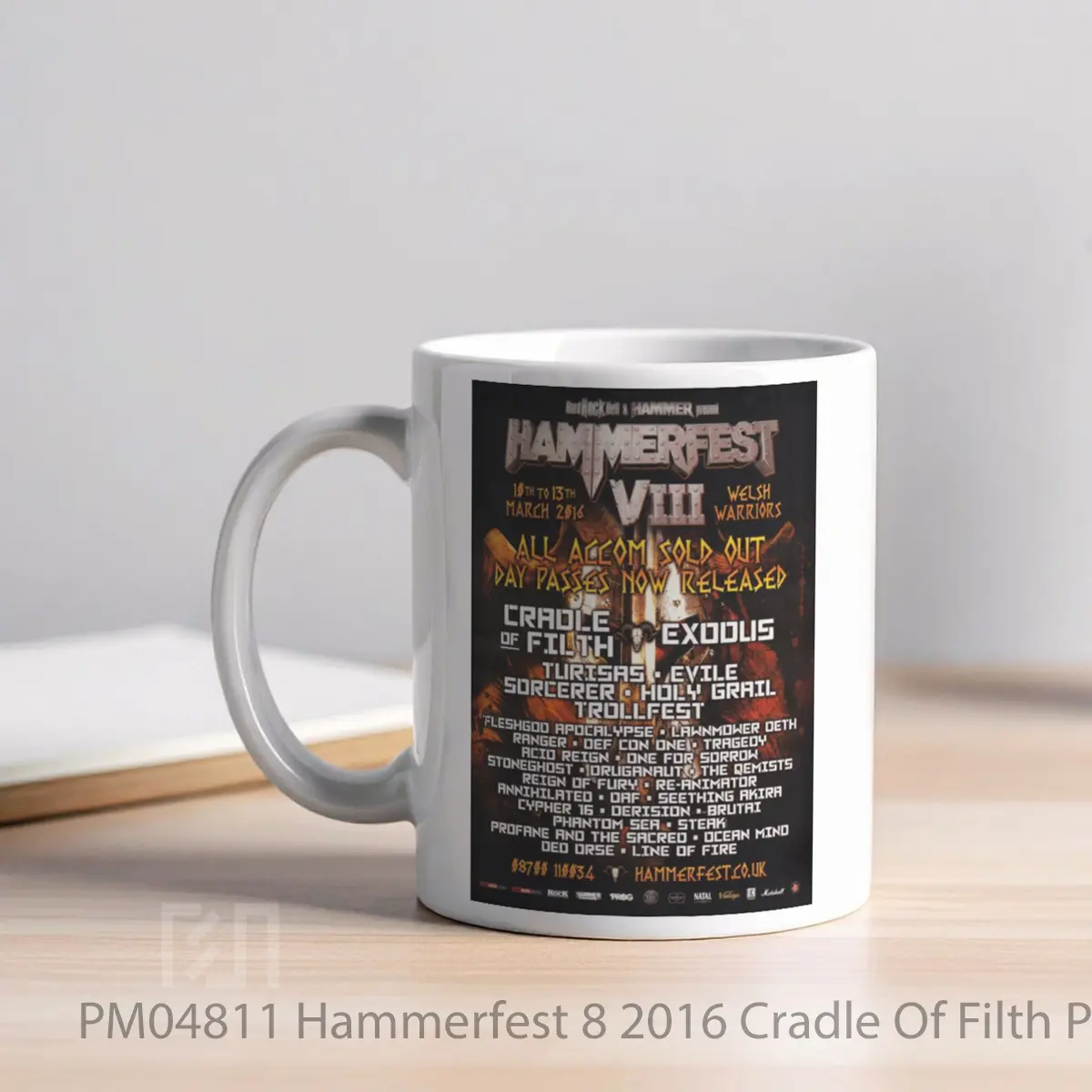 Mug Hammerfest 8 2016 Cradle Of Filth MPM04811 - All-side / Desain