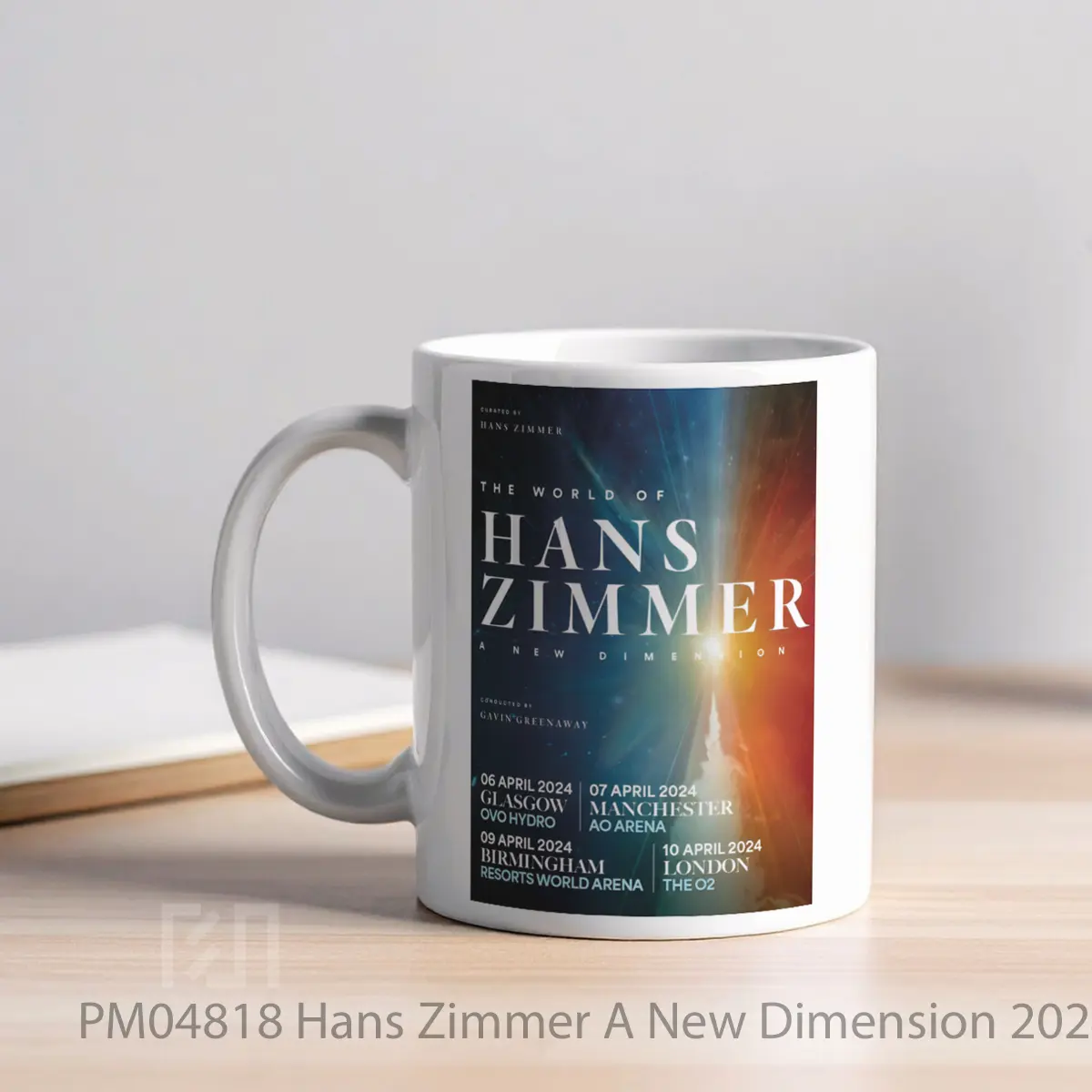 Mug Hans Zimmer A New Dimension 2024 Uk Arena Tour Pos MPM04818 - All-side / Desain