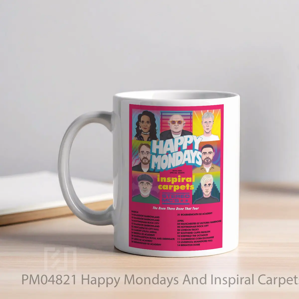 Mug Happy Mondays And Inspiral Carpets Been There Done That Tour MPM04821 - All-side / Desain
