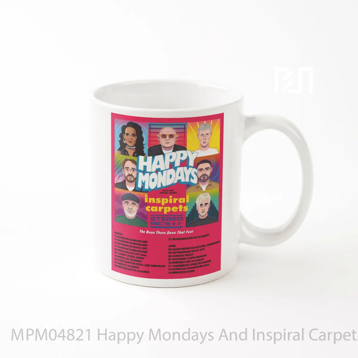 Mug Happy Mondays And Inspiral Carpets Been There Done That Tour MPM04821