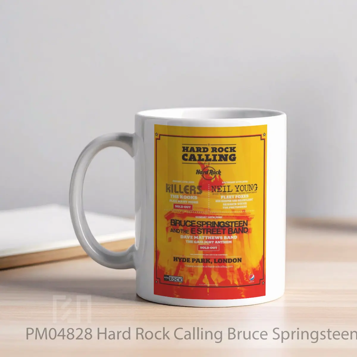 Mug Hard Rock Calling Bruce Springsteen The Killers MPM04828 - All-side / Desain