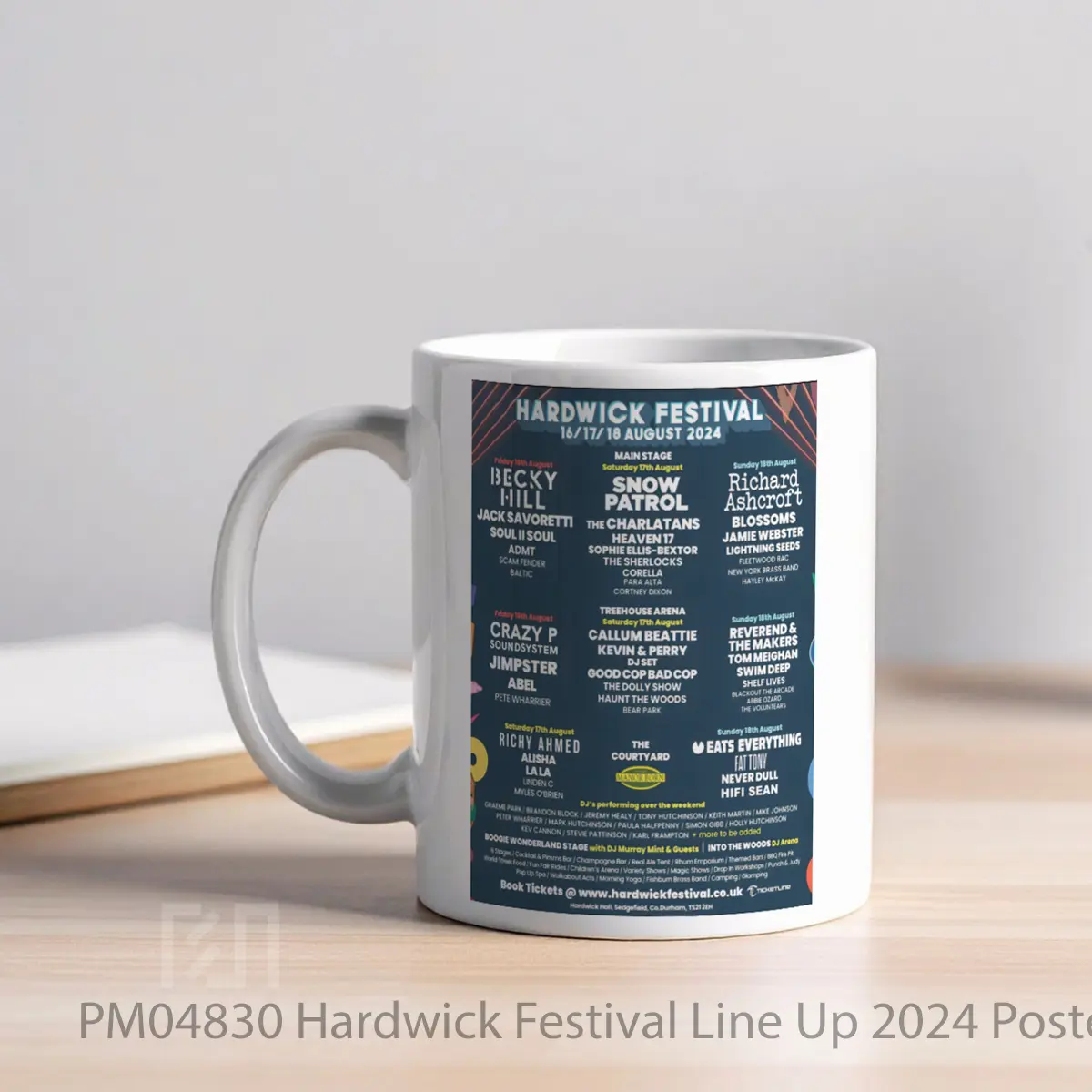Mug Hardwick Festival Line Up 2024 MPM04830 - All-side / Desain