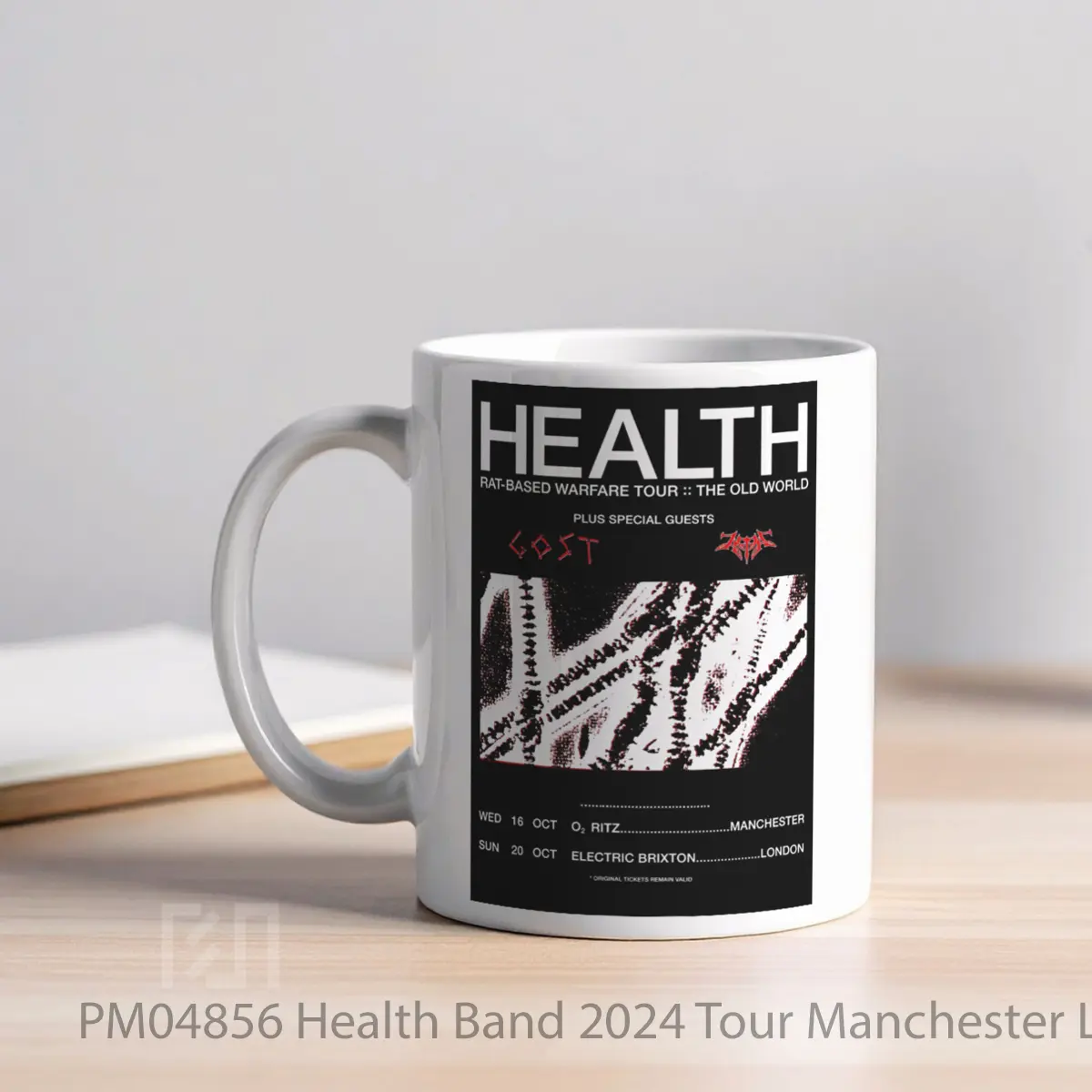 Mug Health Band 2024 Tour Manchester London MPM04856 - All-side / Desain