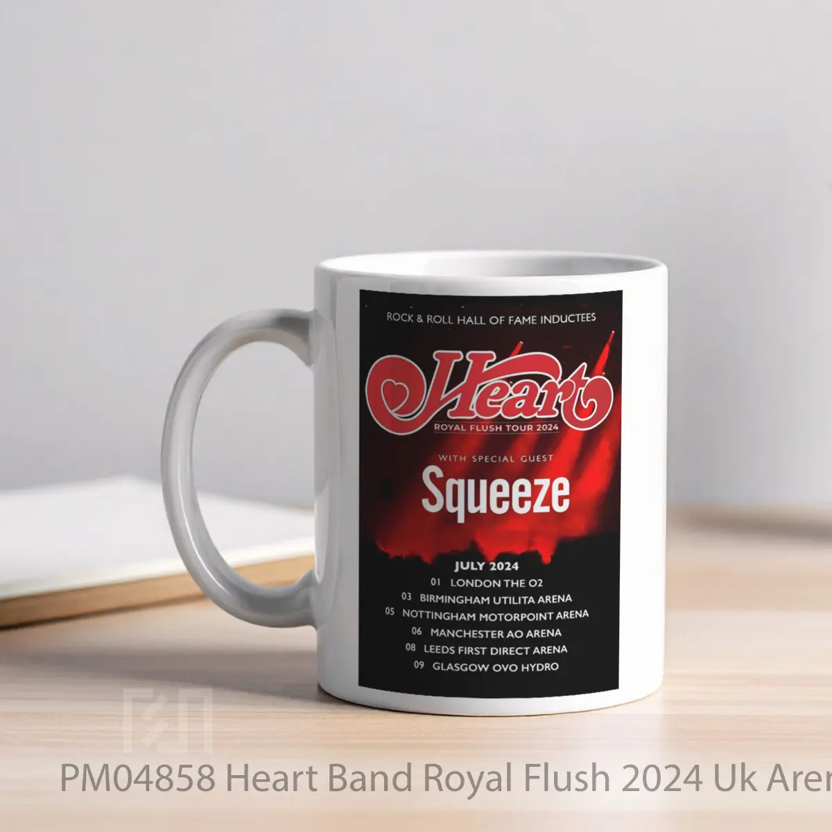 Mug Heart Band Royal Flush 2024 Uk Arena Tour MPM04858 - All-side / Desain