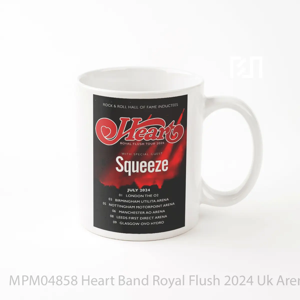 Mug Heart Band Royal Flush 2024 Uk Arena Tour MPM04858