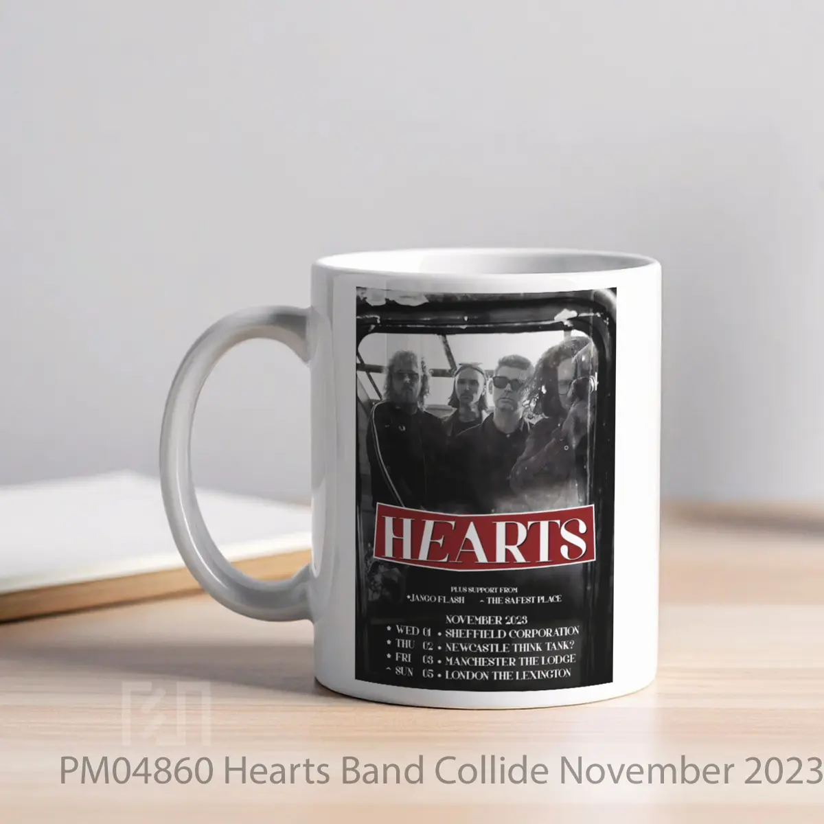 Mug Hearts Band Collide November 2023 Uk Tour MPM04860 - All-side / Desain