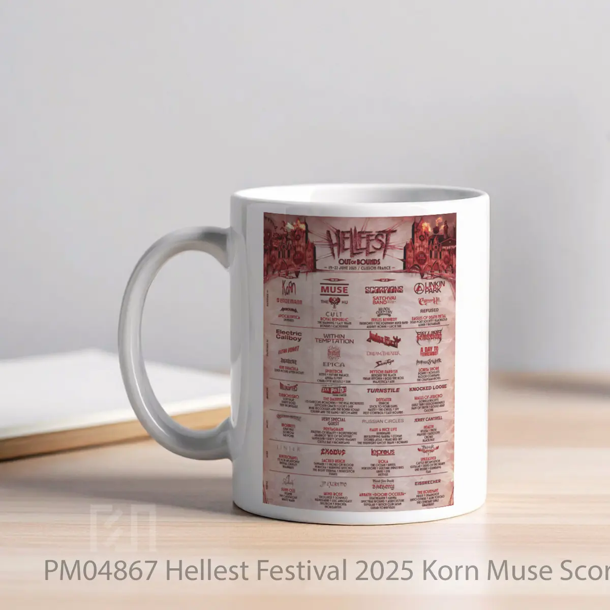 Mug Hellest Festival 2025 Korn Muse Scorpions Linkin Park Line Up MPM04867 - All-side / Desain