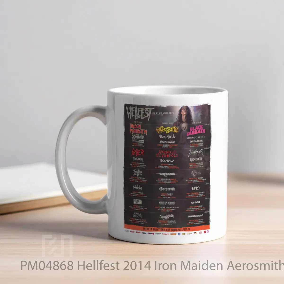 Mug Hellfest 2014 Iron Maiden Aerosmith MPM04868 - All-side / Desain