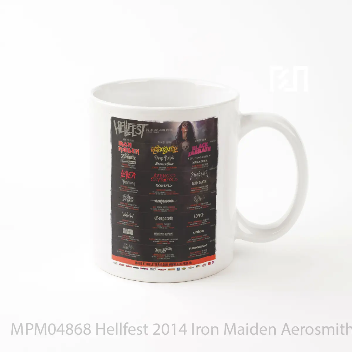 Mug Hellfest 2014 Iron Maiden Aerosmith MPM04868