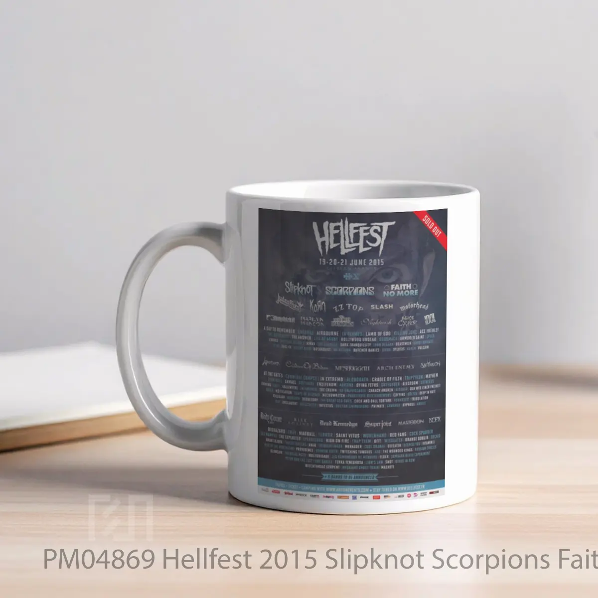Mug Hellfest 2015 Slipknot Scorpions Faith No More MPM04869 - All-side / Desain