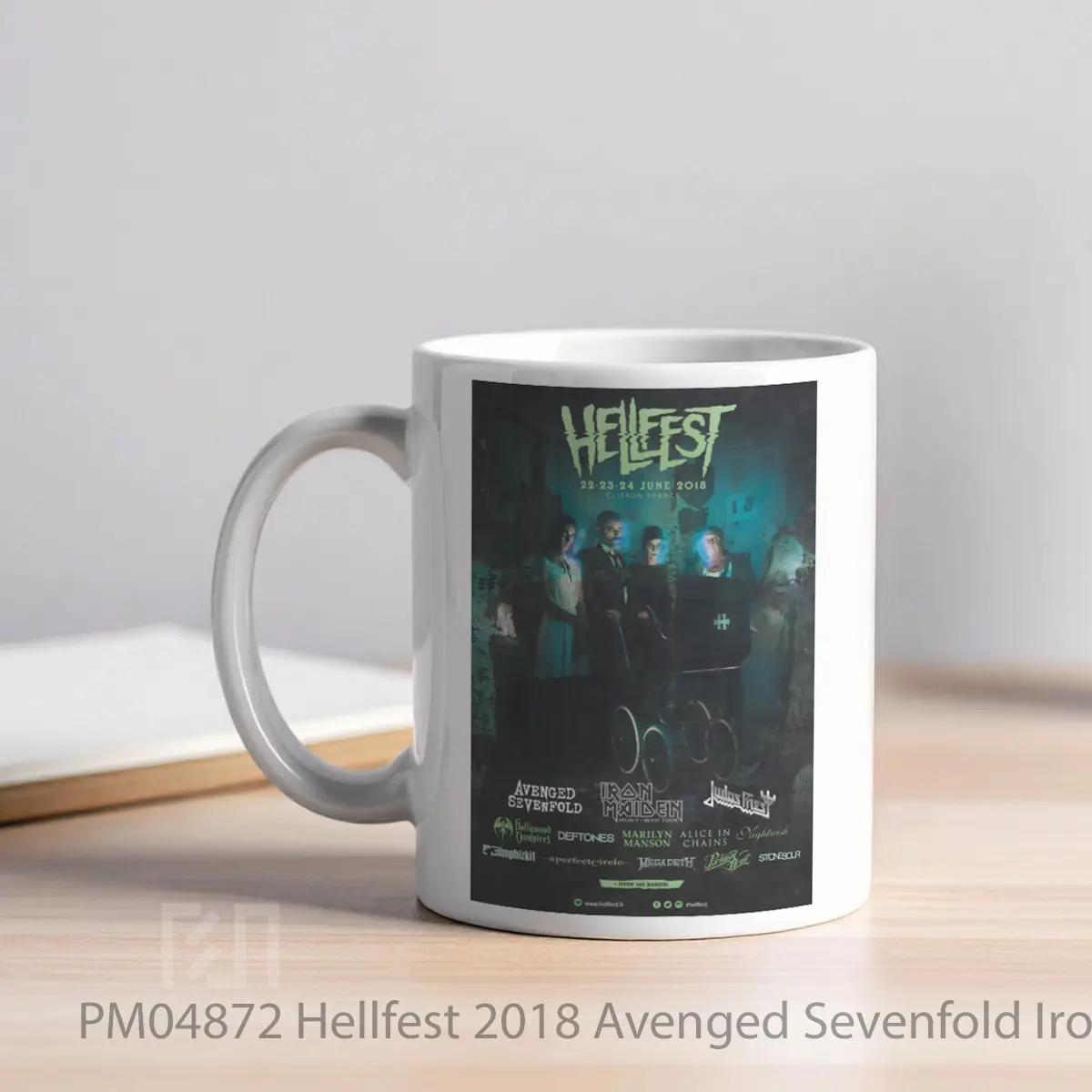 Mug Hellfest 2018 Avenged Sevenfold Iron Maiden 1 MPM04872 - All-side / Desain