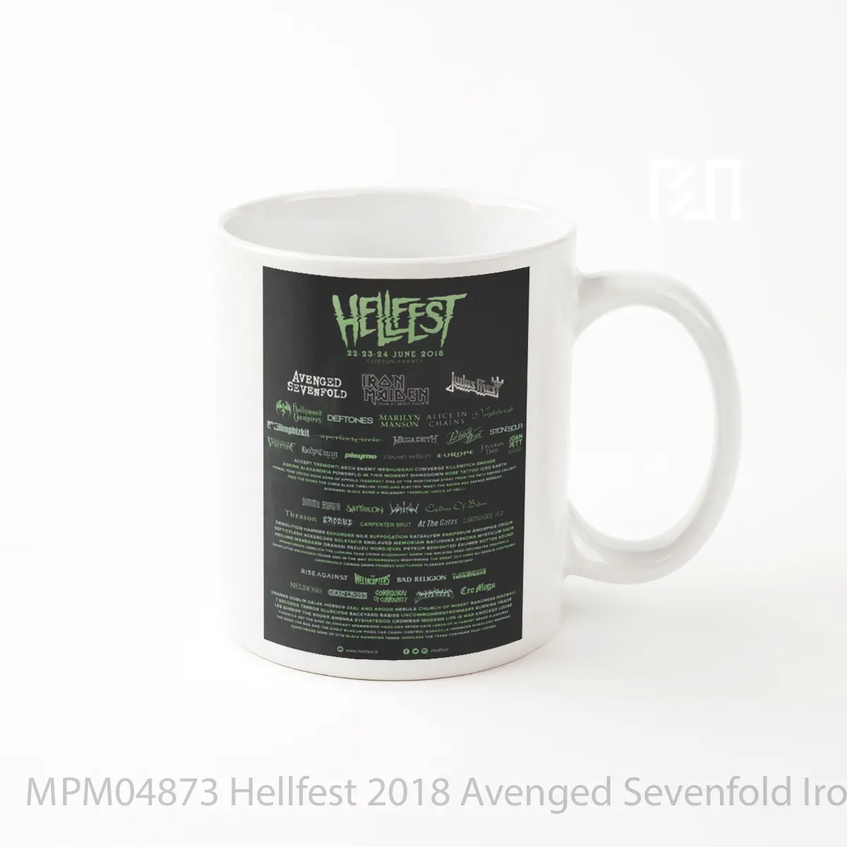 Mug Hellfest 2018 Avenged Sevenfold Iron Maiden MPM04873