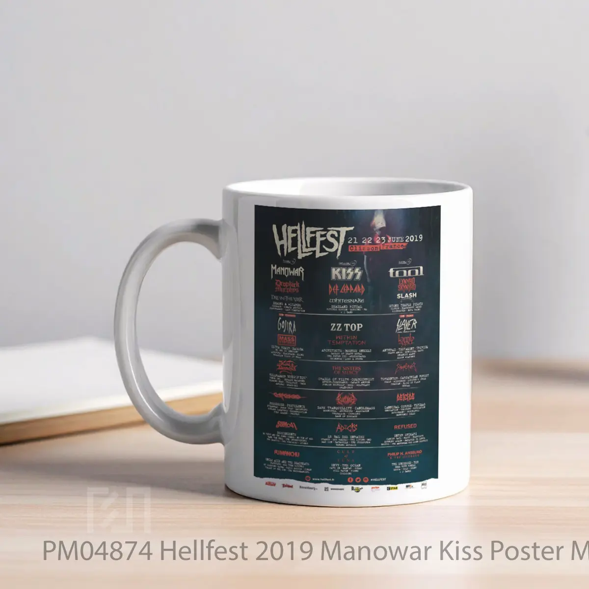 Mug Hellfest 2019 Manowar Kiss MPM04874 - All-side / Desain