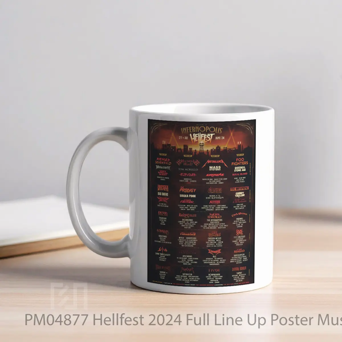 Mug Hellfest 2024 Full Line Up MPM04877 - All-side / Desain