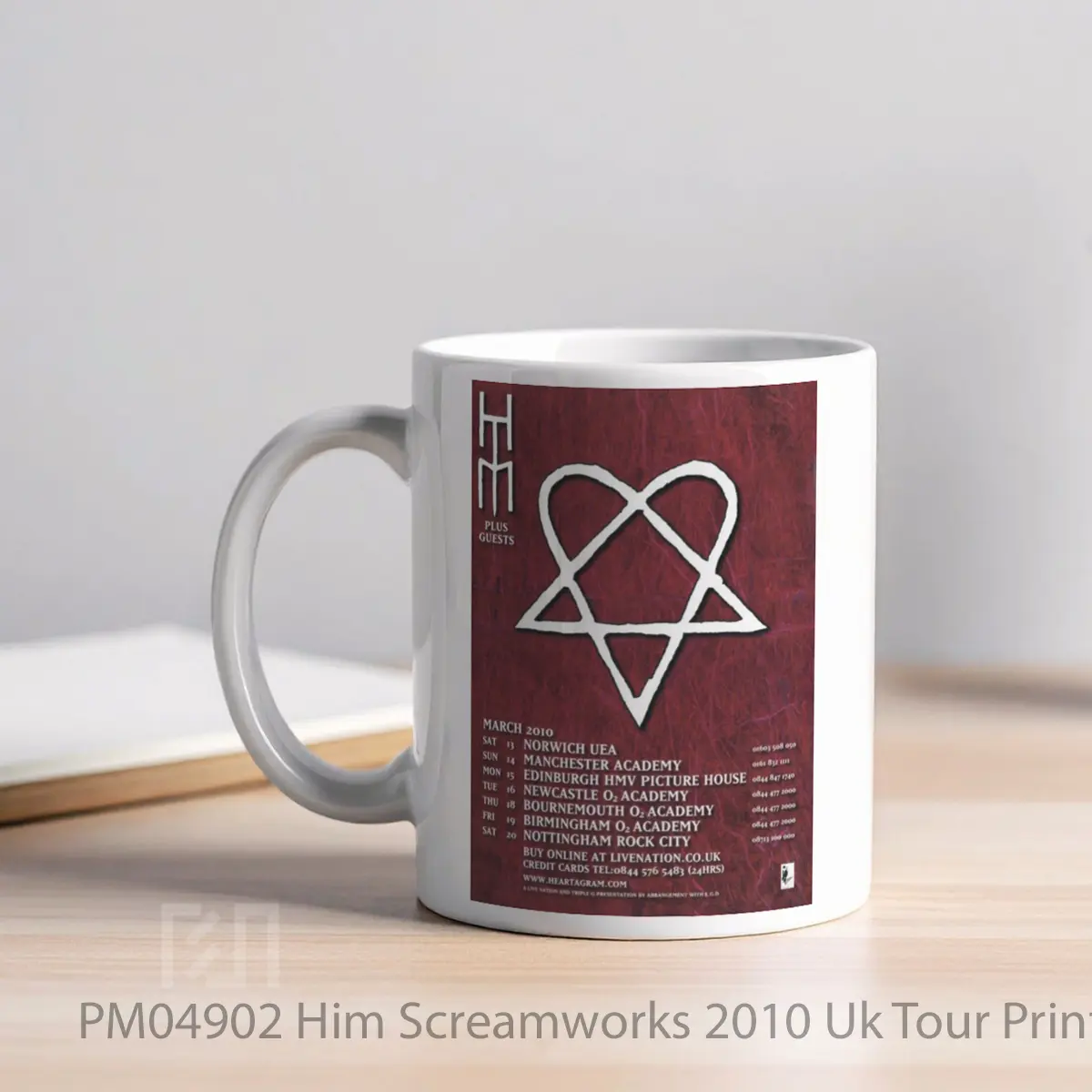 Mug Him Screamworks 2010 Uk Tour Print MPM04902 - All-side / Desain