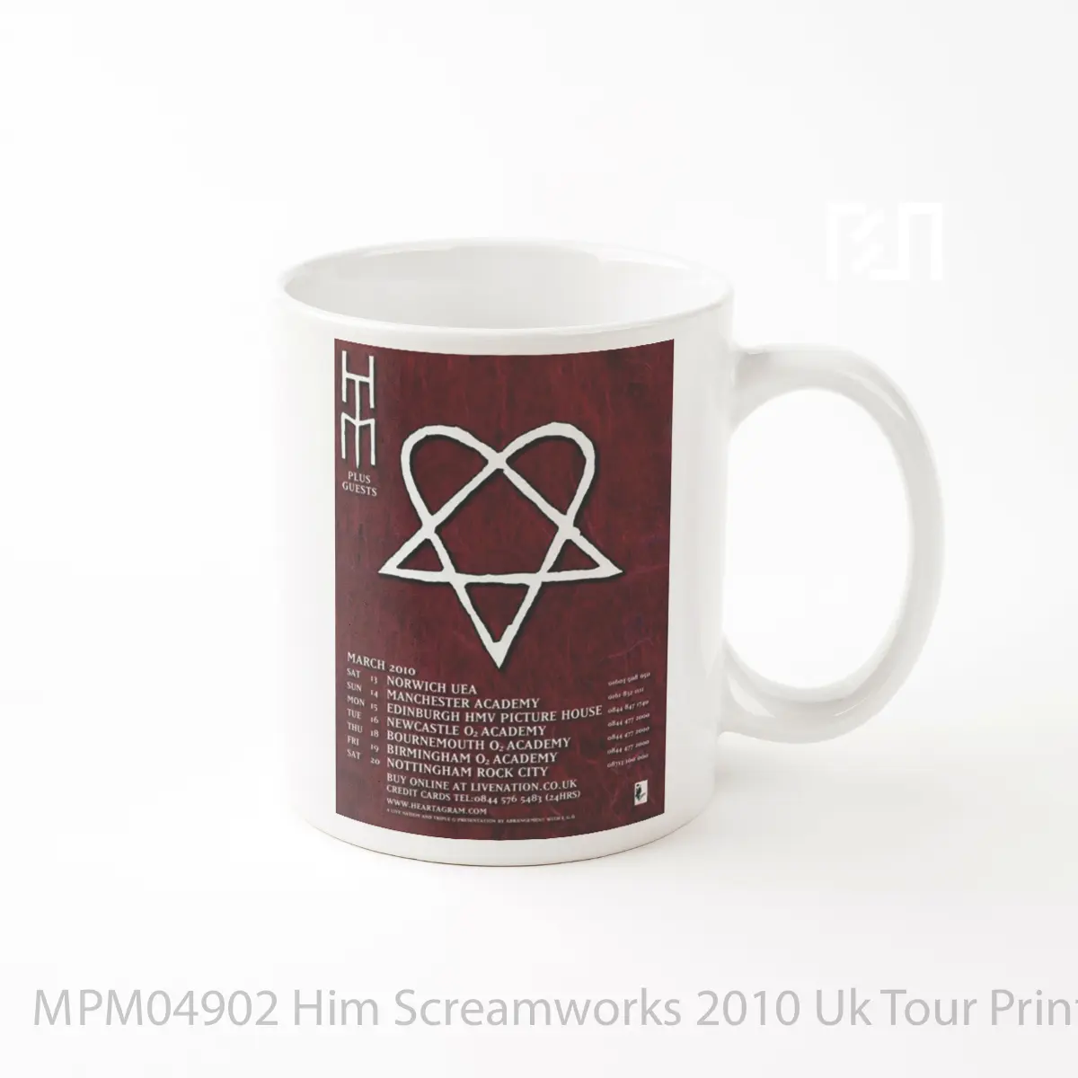 Mug Him Screamworks 2010 Uk Tour Print MPM04902