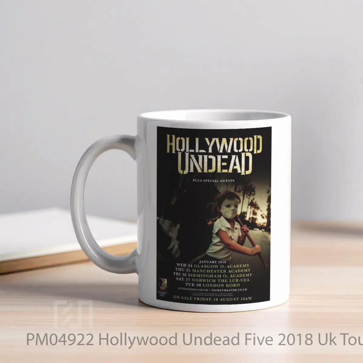 Mug Hollywood Undead Five 2018 Uk Tour MPM04922 - All-side / Desain