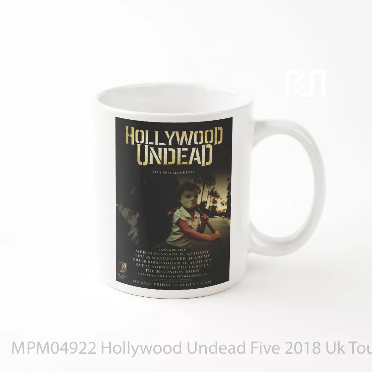 Mug Hollywood Undead Five 2018 Uk Tour MPM04922