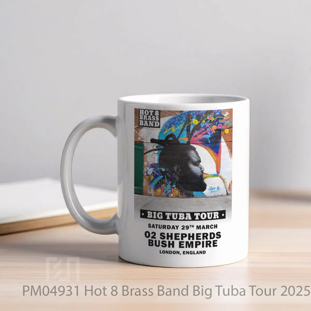Mug Hot 8 Brass Band Big Tuba Tour 2025 London Shepherd S Bush Empire MPM04931 - All-side / Desain