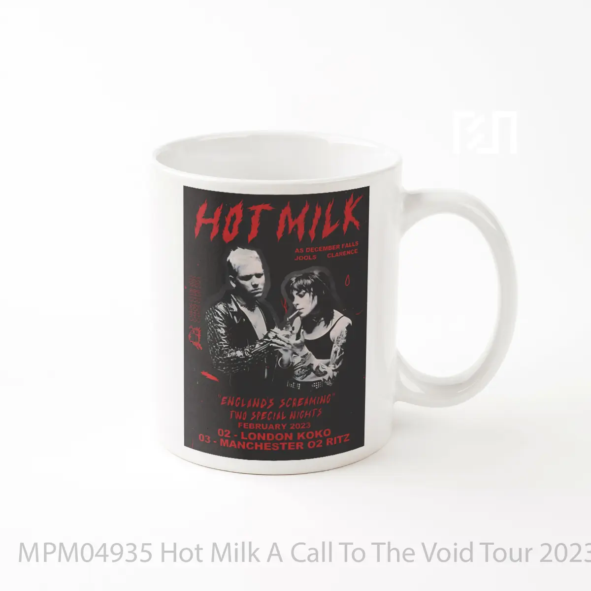 Mug Hot Milk A Call To The Void Tour 2023 London Manchester MPM04935