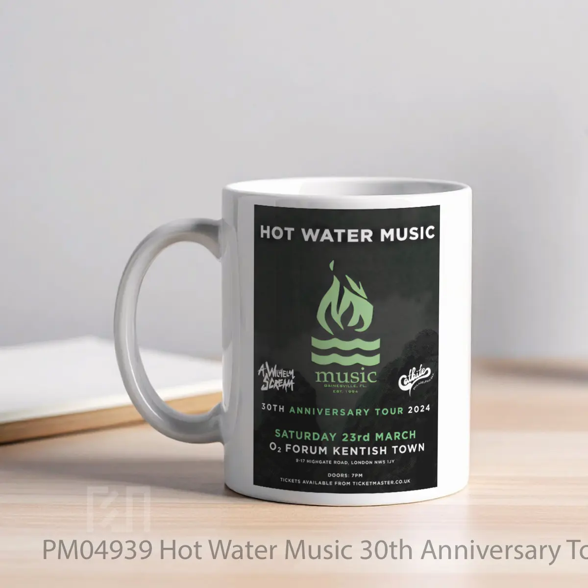 Mug Hot Water Music 30th Anniversary Tour 2024 London Kentish Town Forum MPM04939 - All-side / Desain