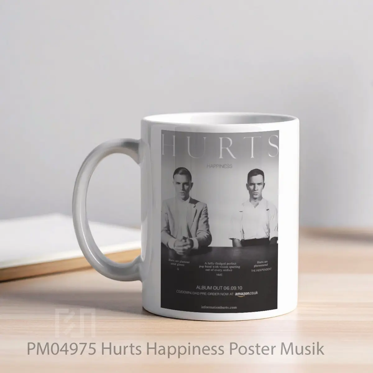 Mug Hurts Happiness MPM04975 - All-side / Desain