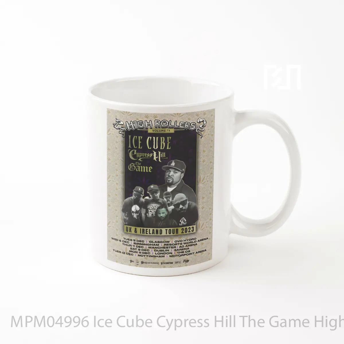 Mug Ice Cube Cypress Hill The Game High Rollers Vol 1 Tour MPM04996