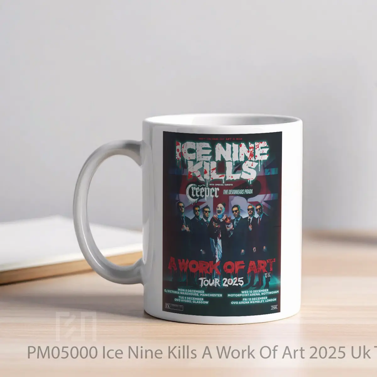 Mug Ice Nine Kills A Work Of Art 2025 Uk Tour MPM05000 - All-side / Desain