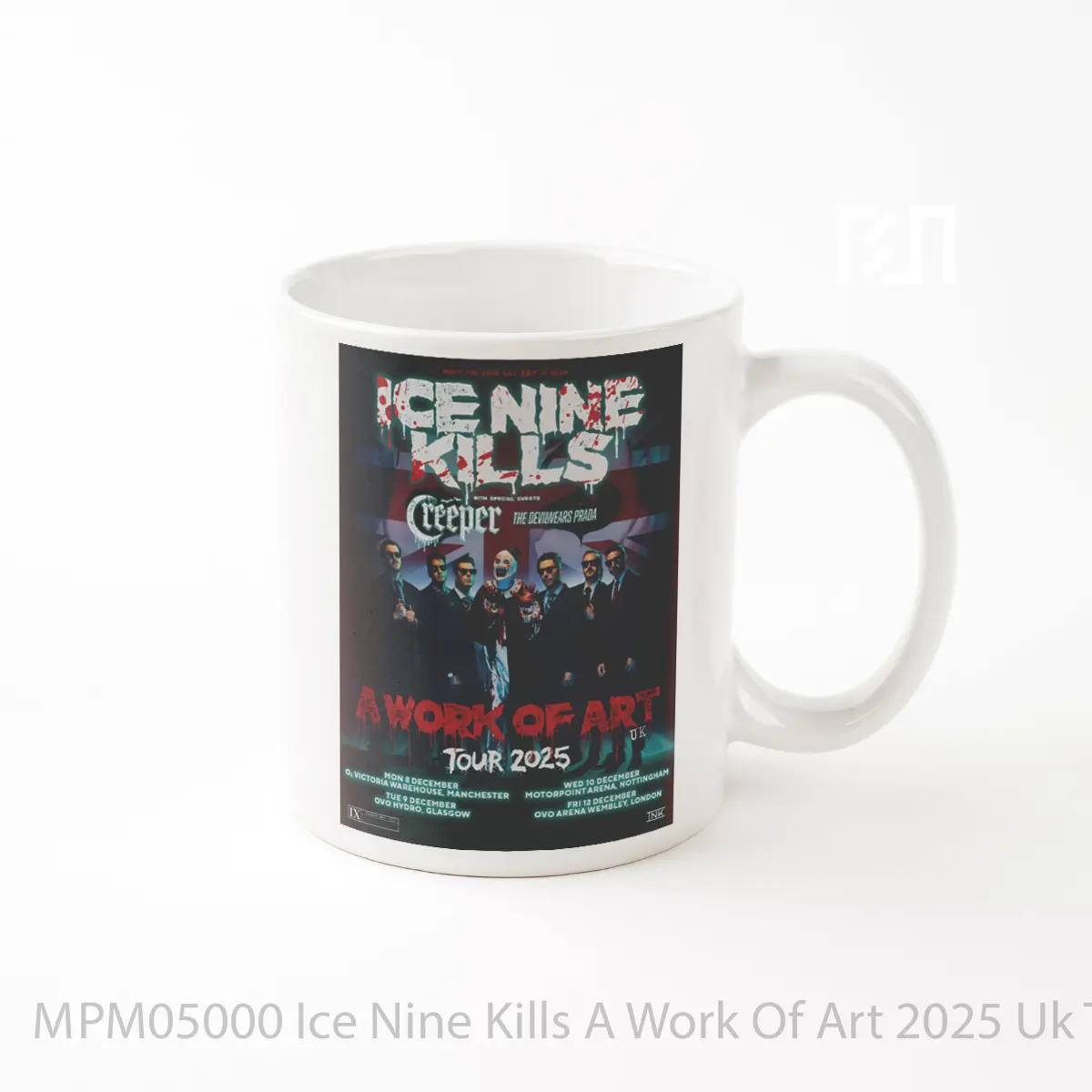 Mug Ice Nine Kills A Work Of Art 2025 Uk Tour MPM05000