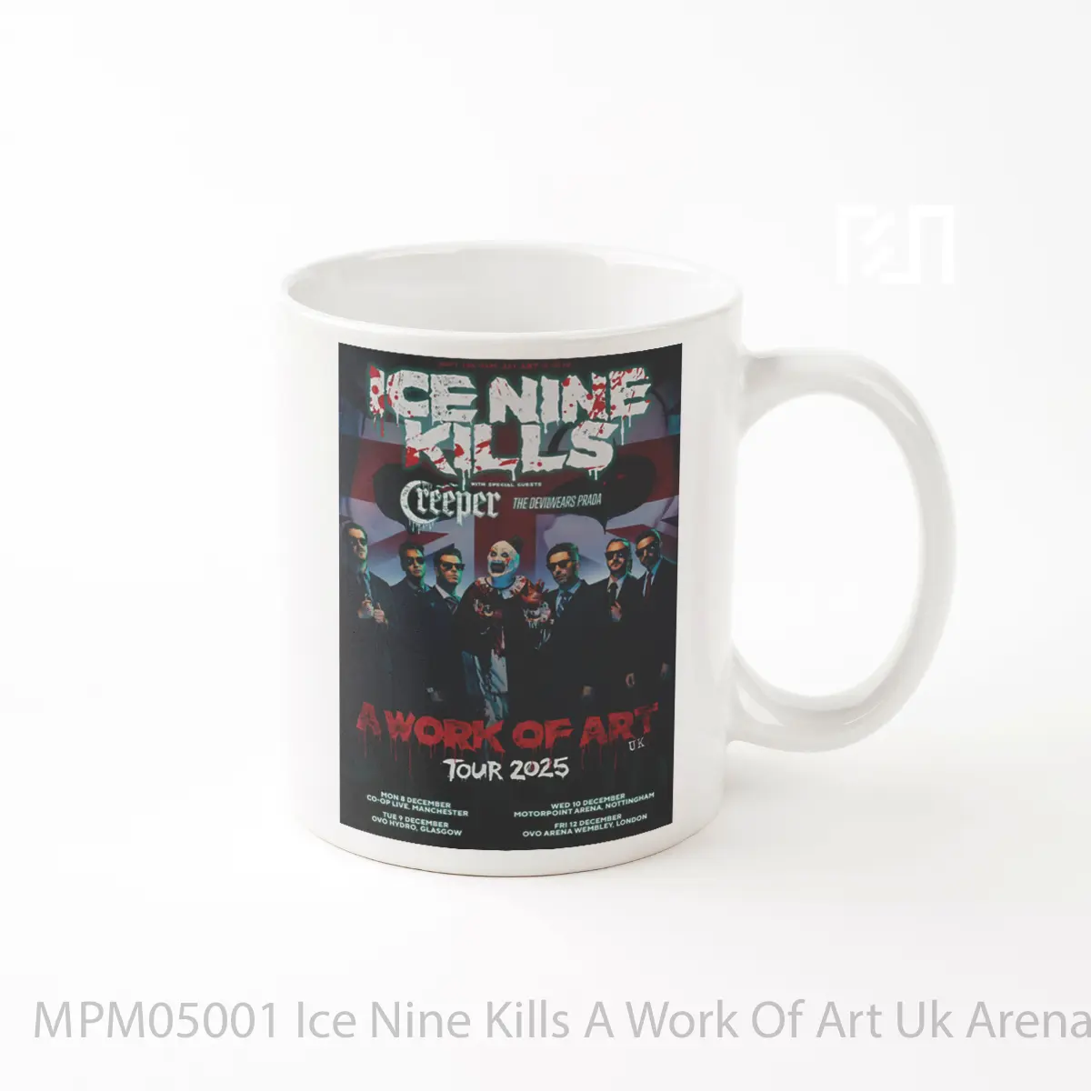 Mug Ice Nine Kills A Work Of Art Uk Arena Tour 2025 MPM05001