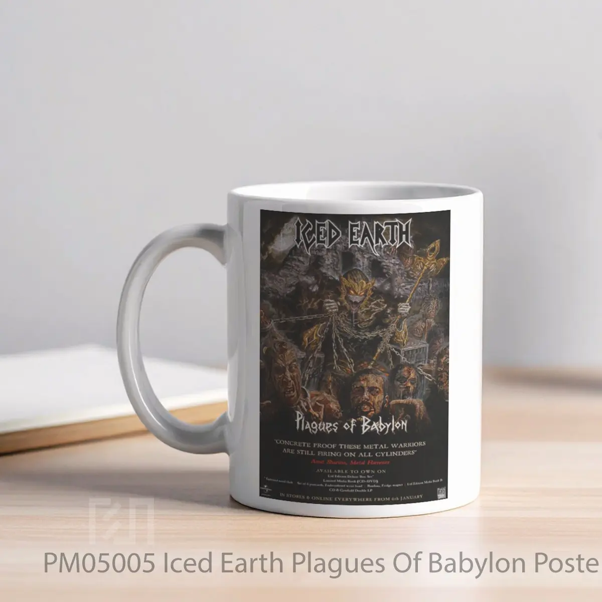 Mug Iced Earth Plagues Of Babylon MPM05005 - All-side / Desain