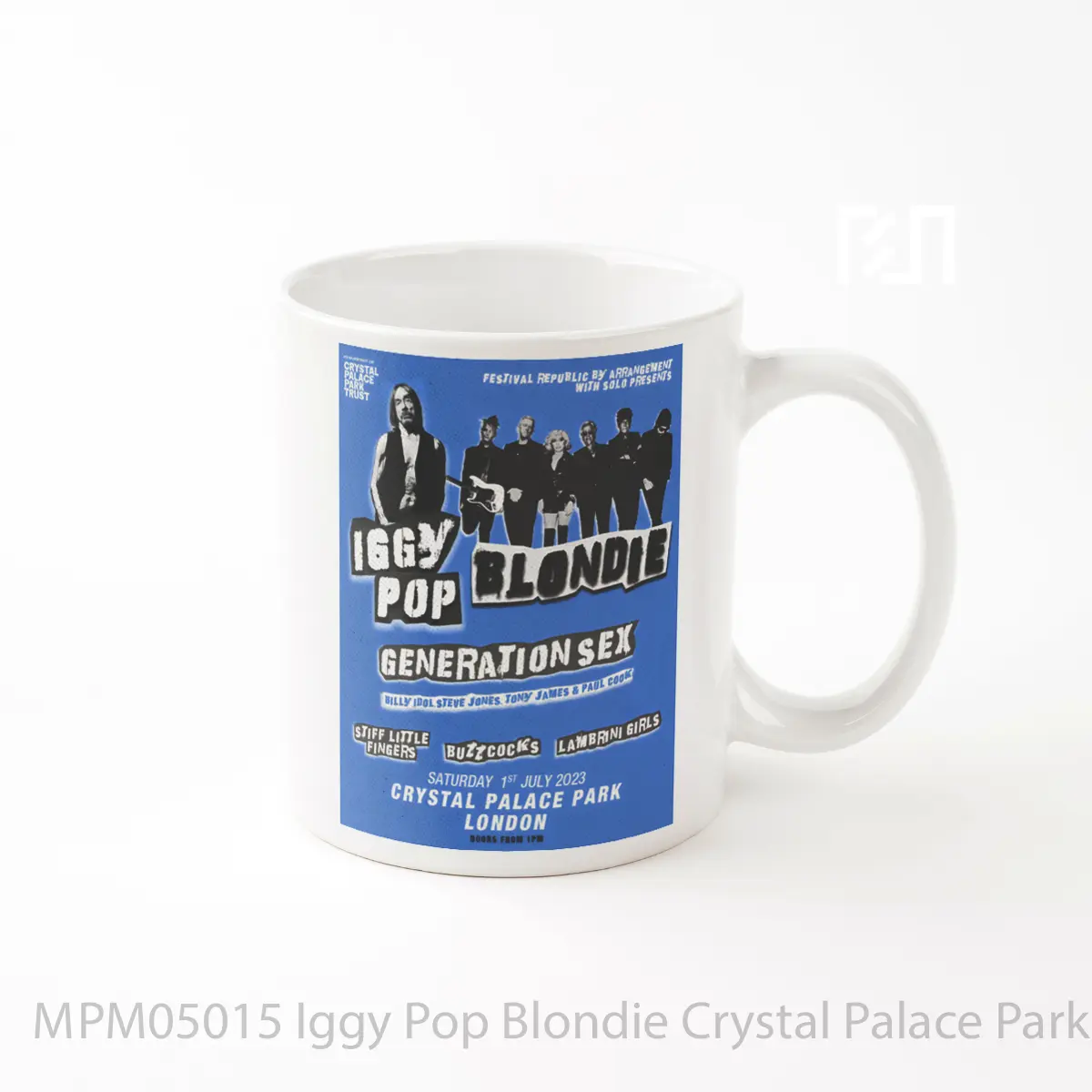 Mug Iggy Pop Blondie Crystal Palace Park London 2023 MPM05015