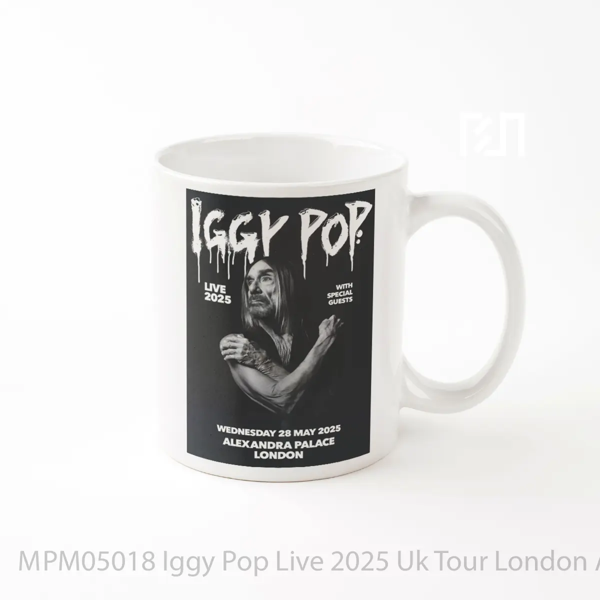 Mug Iggy Pop Live 2025 Uk Tour London Alexandra Palace MPM05018