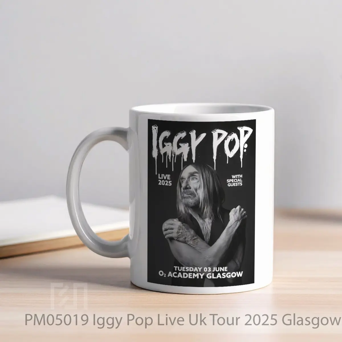 Mug Iggy Pop Live Uk Tour 2025 Glasgow O2 Academy MPM05019 - All-side / Desain
