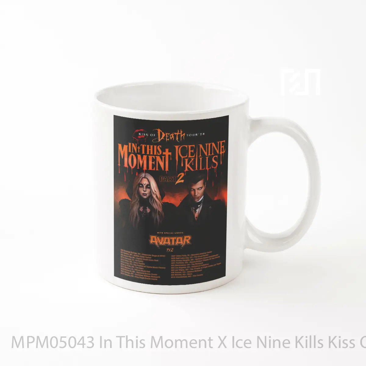 Mug In This Moment X Ice Nine Kills Kiss Of Death 2024 Tour MPM05043