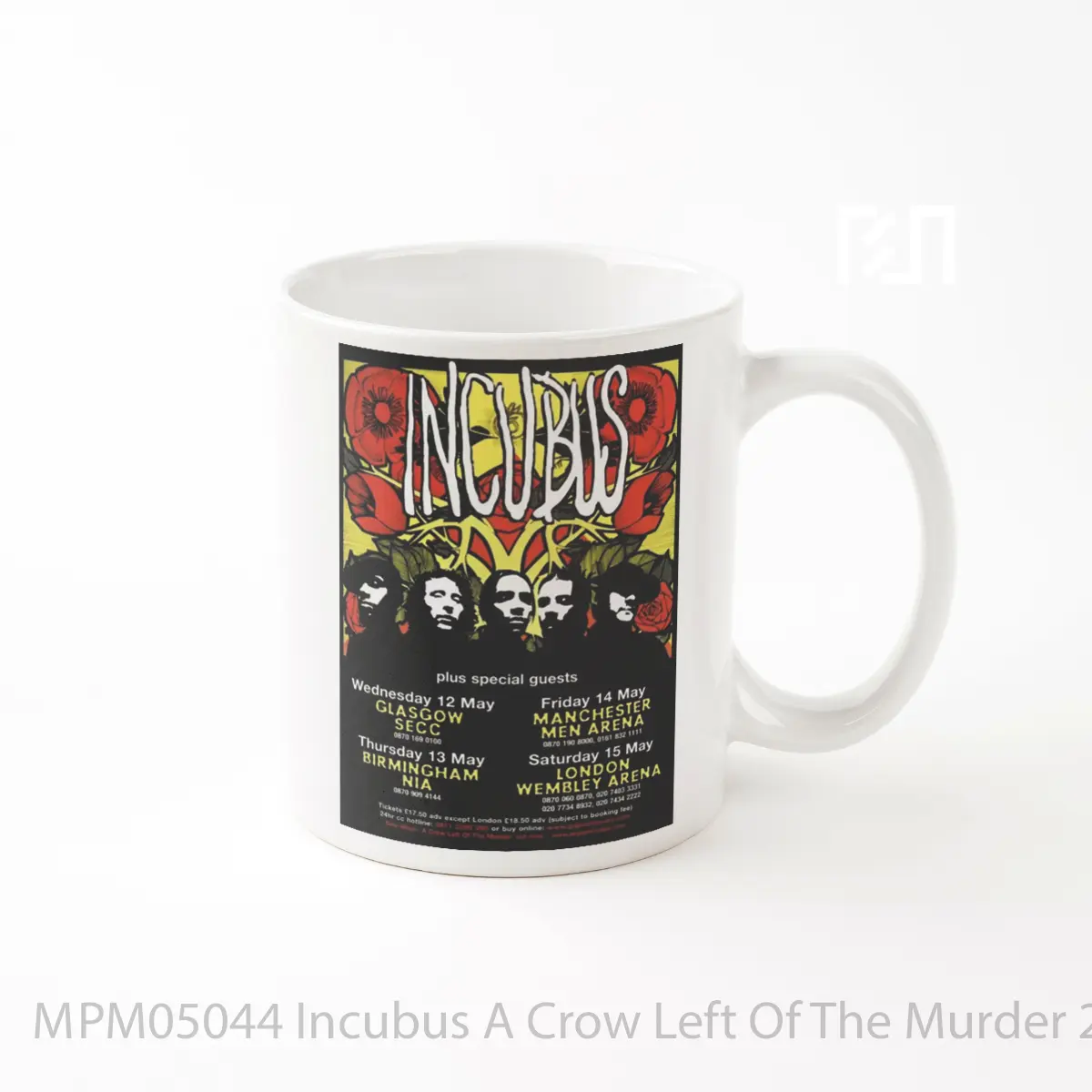 Mug Incubus A Crow Left Of The Murder 2004 Uk Tour MPM05044