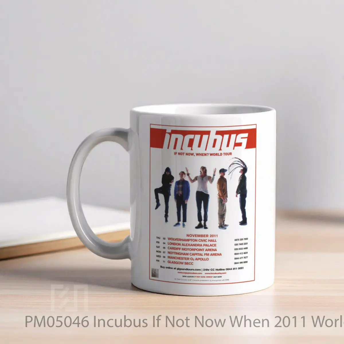 Mug Incubus If Not Now When 2011 World Tour MPM05046 - All-side / Desain
