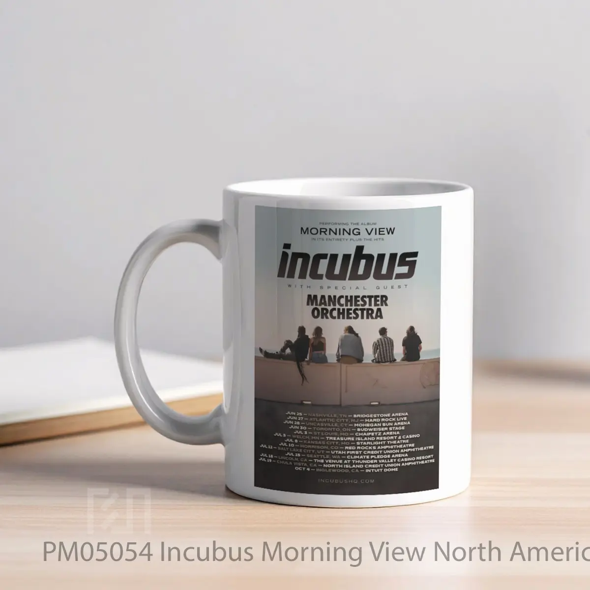 Mug Incubus Morning View North America Arena Tour 2025 MPM05054 - All-side / Desain