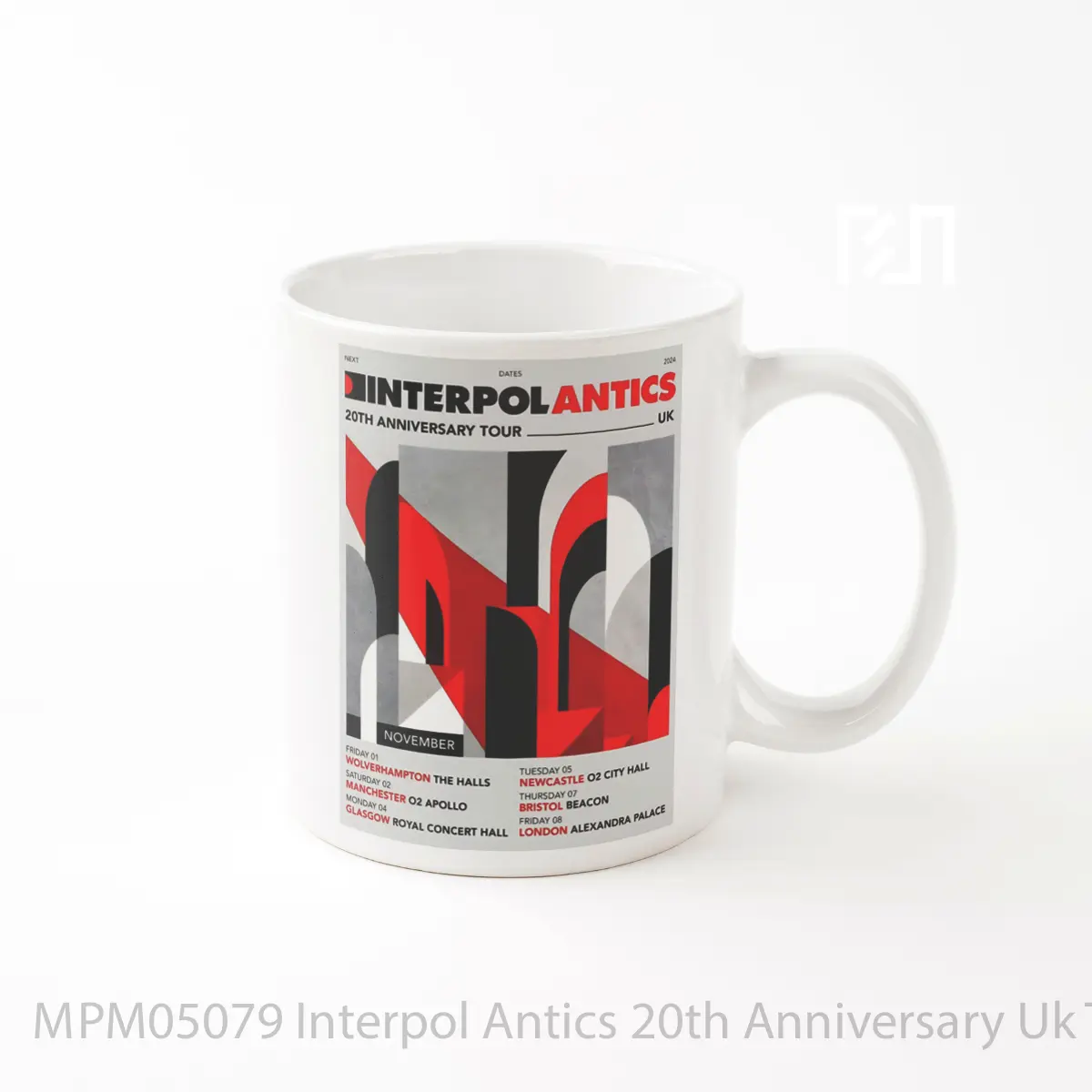 Mug Interpol Antics 20th Anniversary Uk Tour 2024 MPM05079
