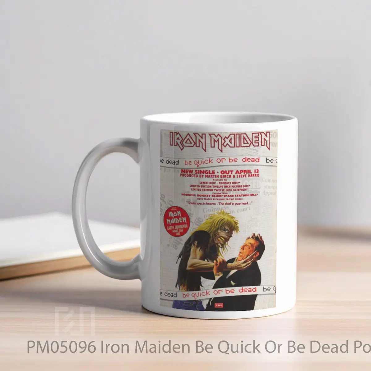Mug Iron Maiden Be Quick Or Be Dead MPM05096 - All-side / Desain