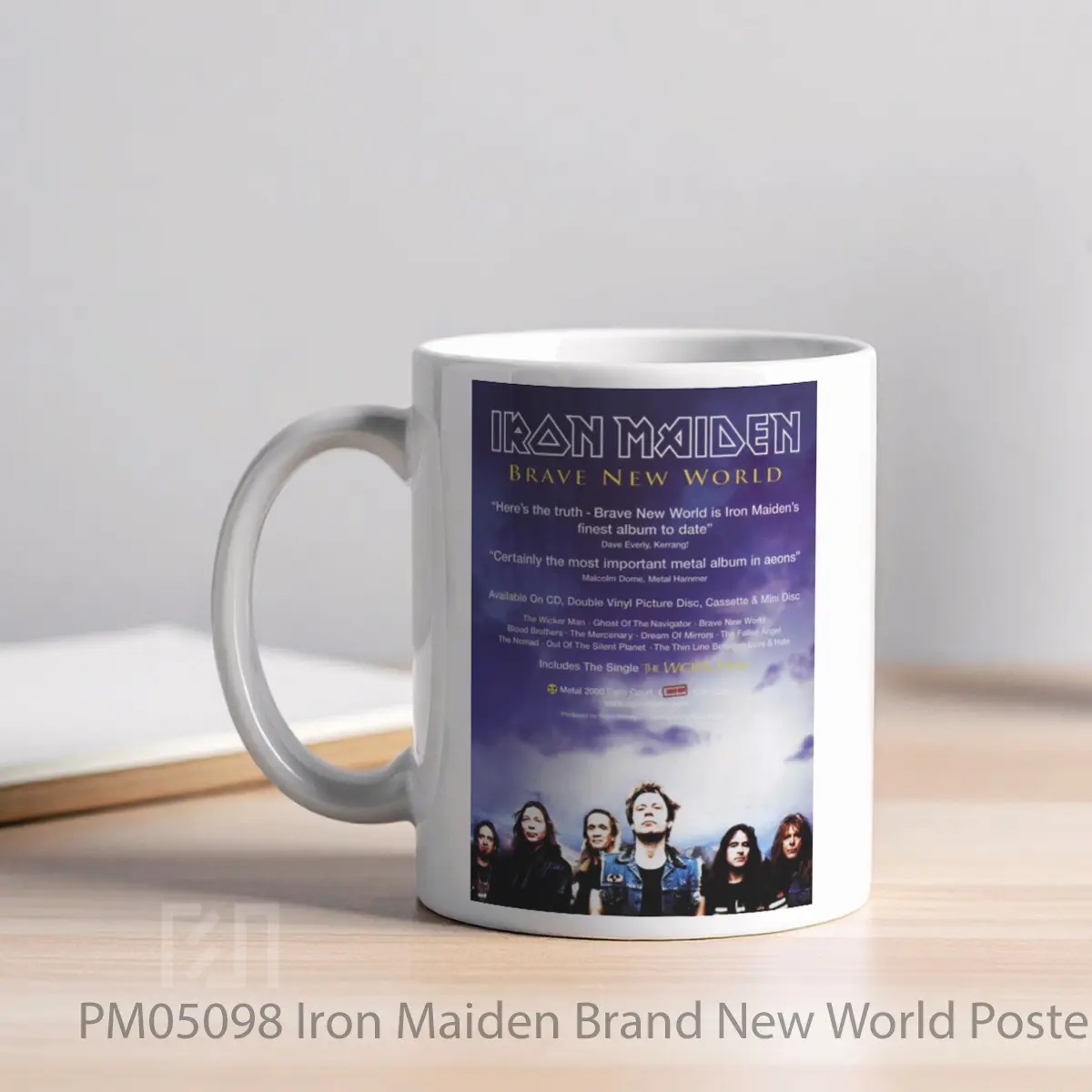 Mug Iron Maiden Brand New World MPM05098 - All-side / Desain