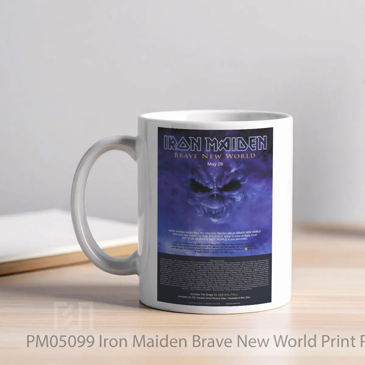 Mug Iron Maiden Brave New World Print MPM05099 - All-side / Desain