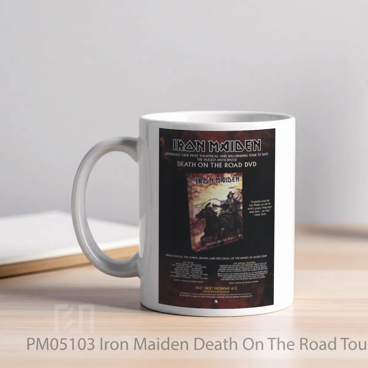 Mug Iron Maiden Death On The Road Tour MPM05103 - All-side / Desain