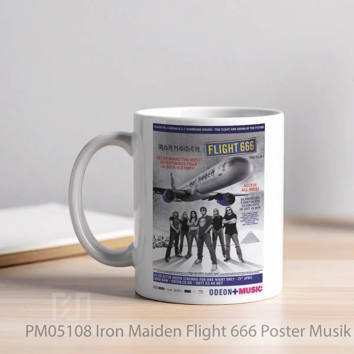 Mug Iron Maiden Flight 666 MPM05108 - All-side / Desain